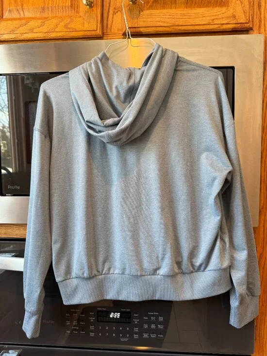 Women's Vuori Halo Performance Pullover Hoodie 2.0 Lt Heather Blue M - Picture 3 of 7